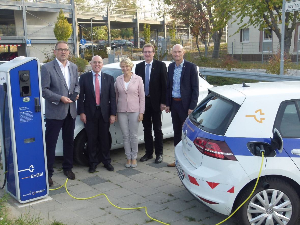 E-Tankstelle am Bahnhof Wiesloch-Walldorf eingeweiht