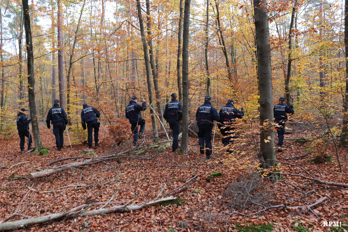 Training für den Ernstfall – Walddurchsuchung am 7. Februar