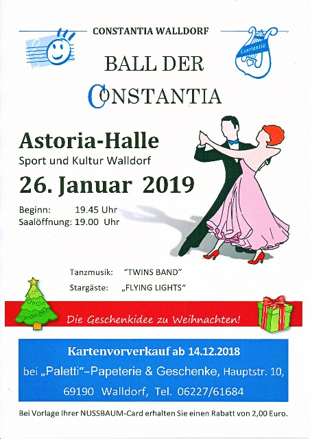 Ball der Constantia 2019 am 26. Januar