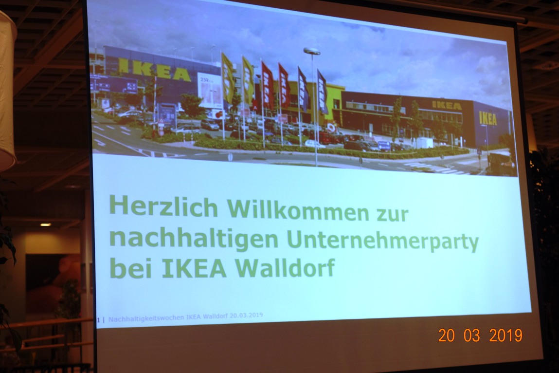 IKEA Walldorf: Nachhaltigkeitsabend mit Unternehmern am 20.03.2019