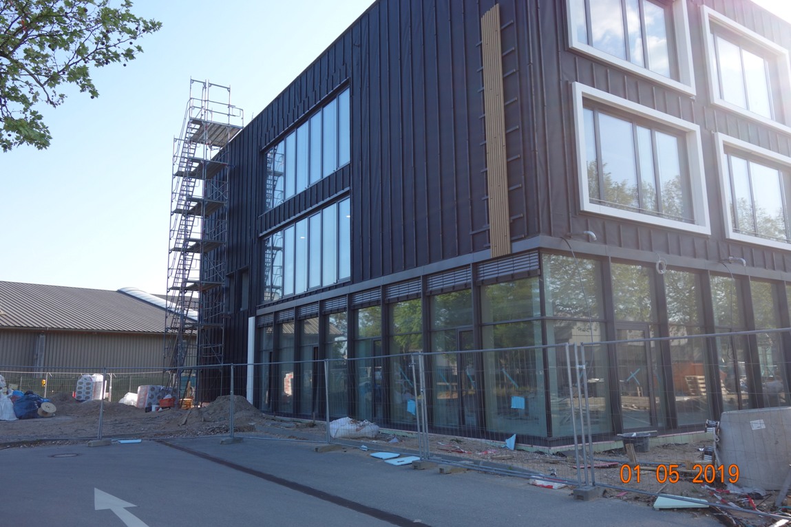 Baufortschritt am Schulzentrum Walldorf – Oktober 2018 bis Mai 2019