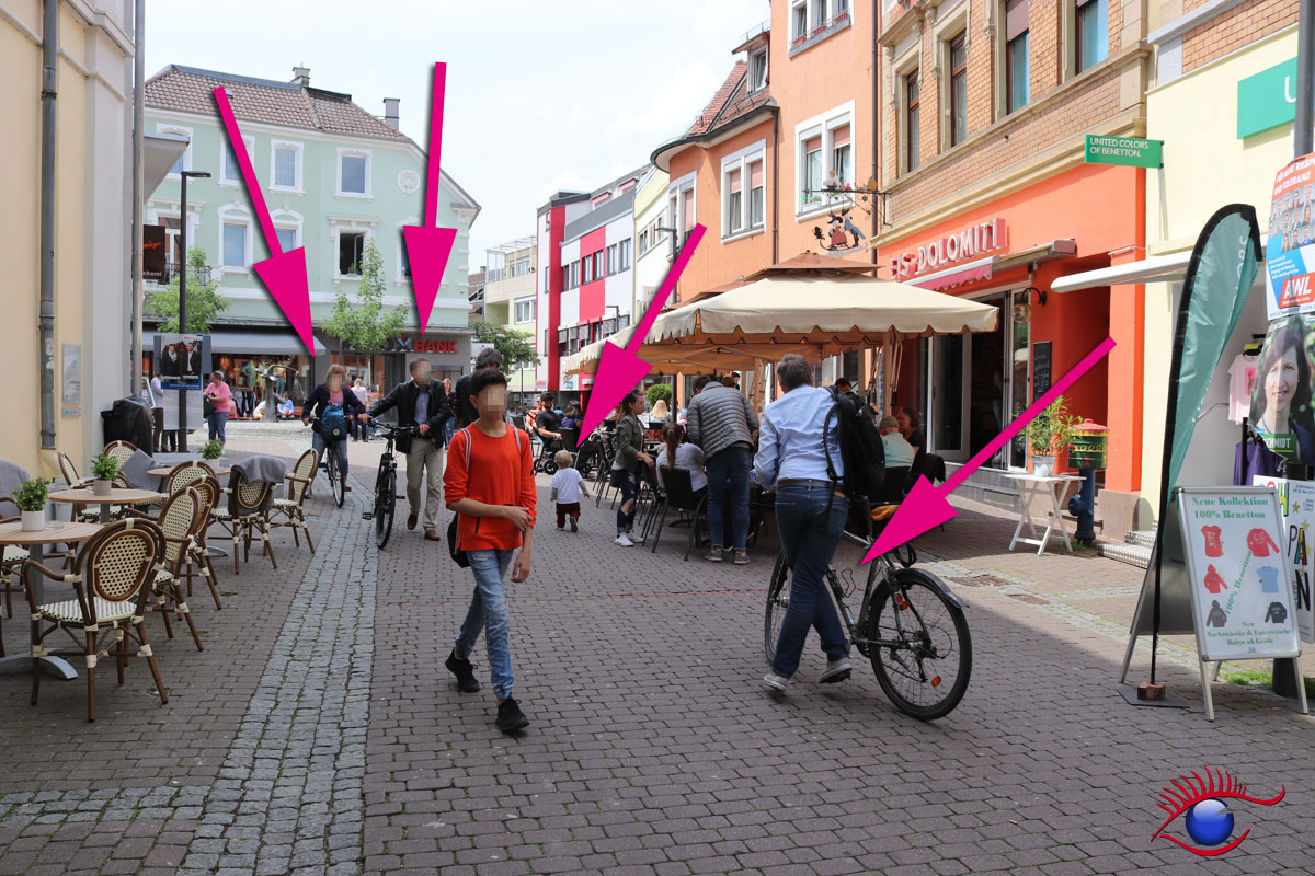 Wieslocher Fußgängerzone – Rallyestrecke oder Radrennbahn? Teil 1