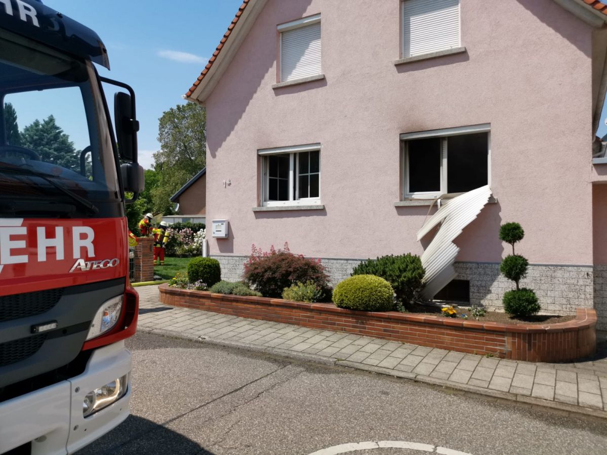 Mühlhausen: Brand in Wohnhaus