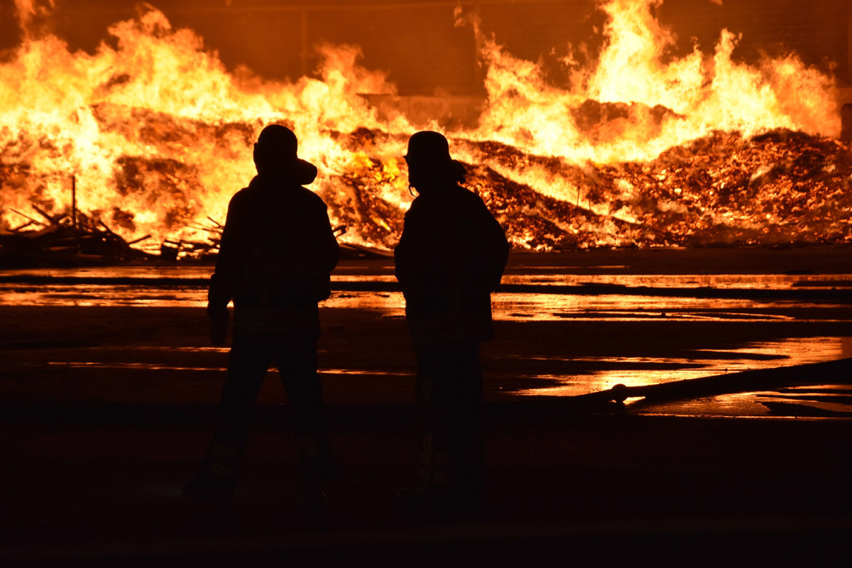 Wiesloch: Großbrand auf AVR-Gelände