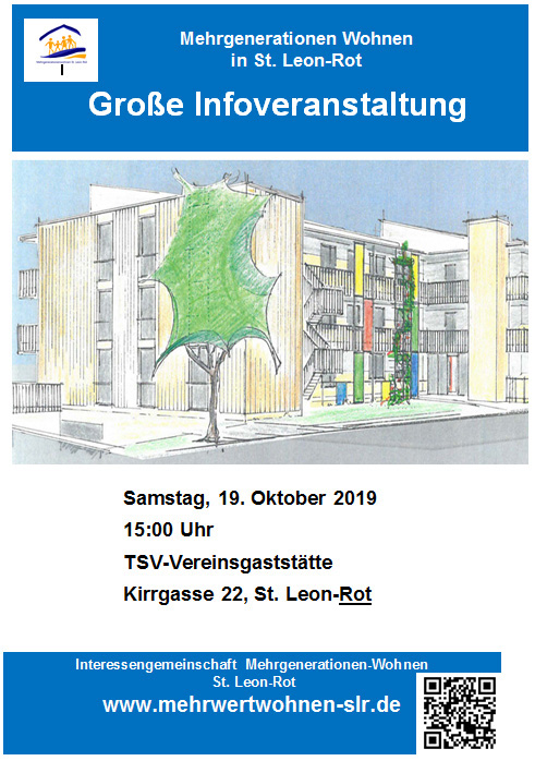 Mehrgenerationen Wohnen St.Leon-Rot – Große Infoveranstaltung am Samstag, den 19.10.2019
