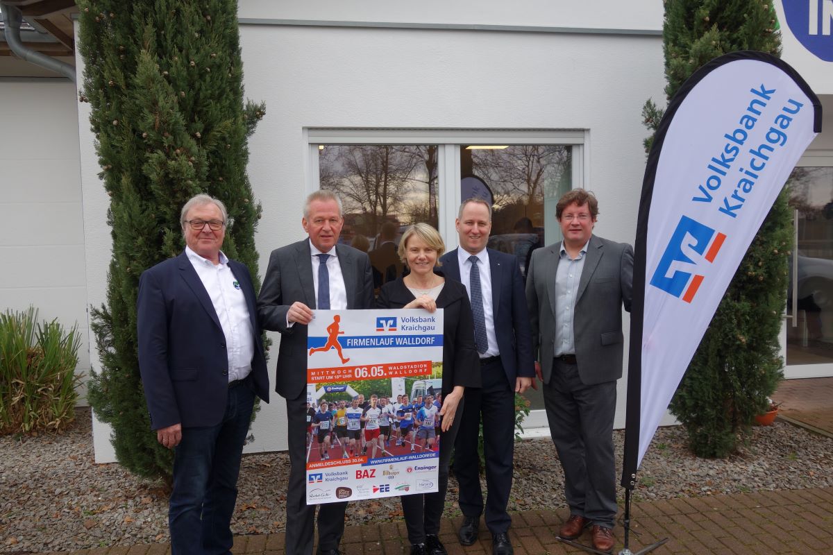 Startschuss für den 4. Volksbank-Firmenlauf in Walldorf