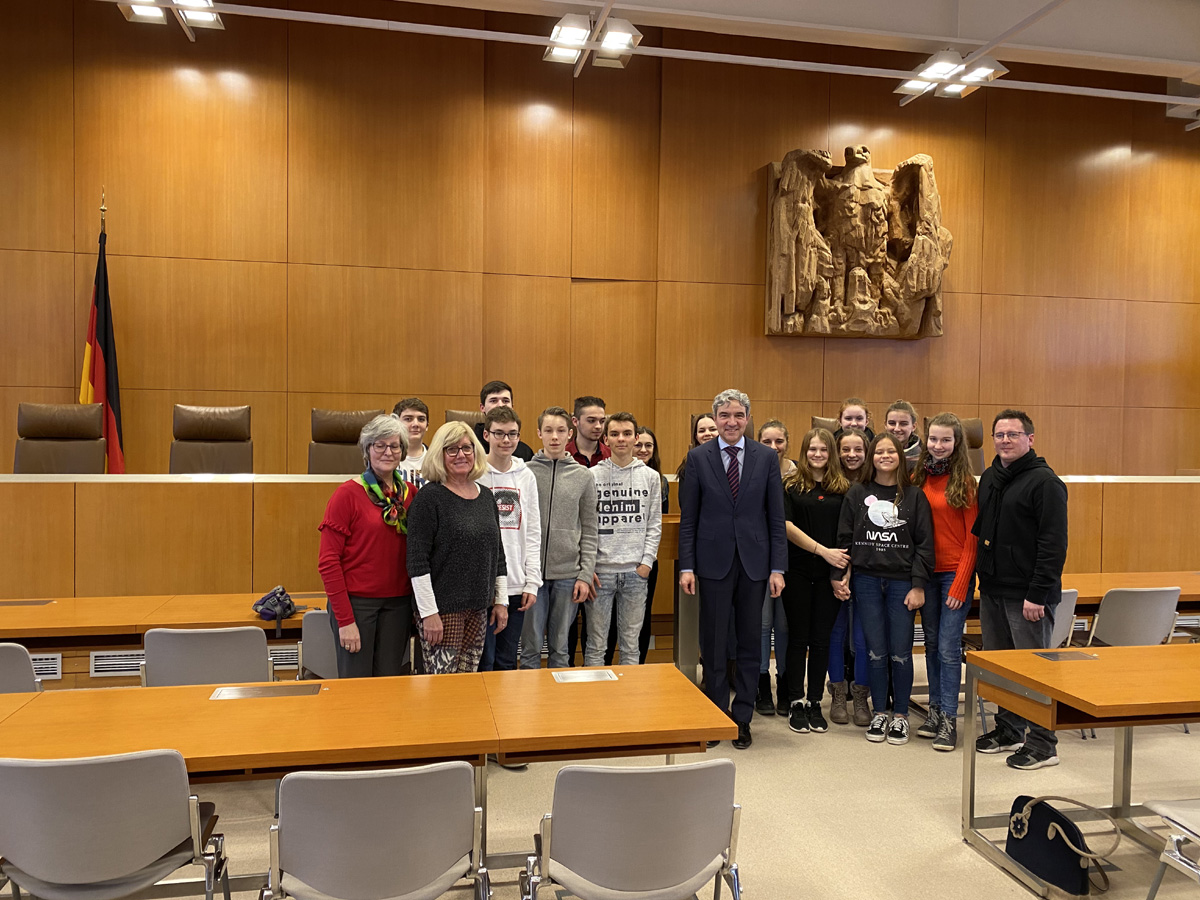 Wieslocher Realschüler im Bundesverfassungsgericht