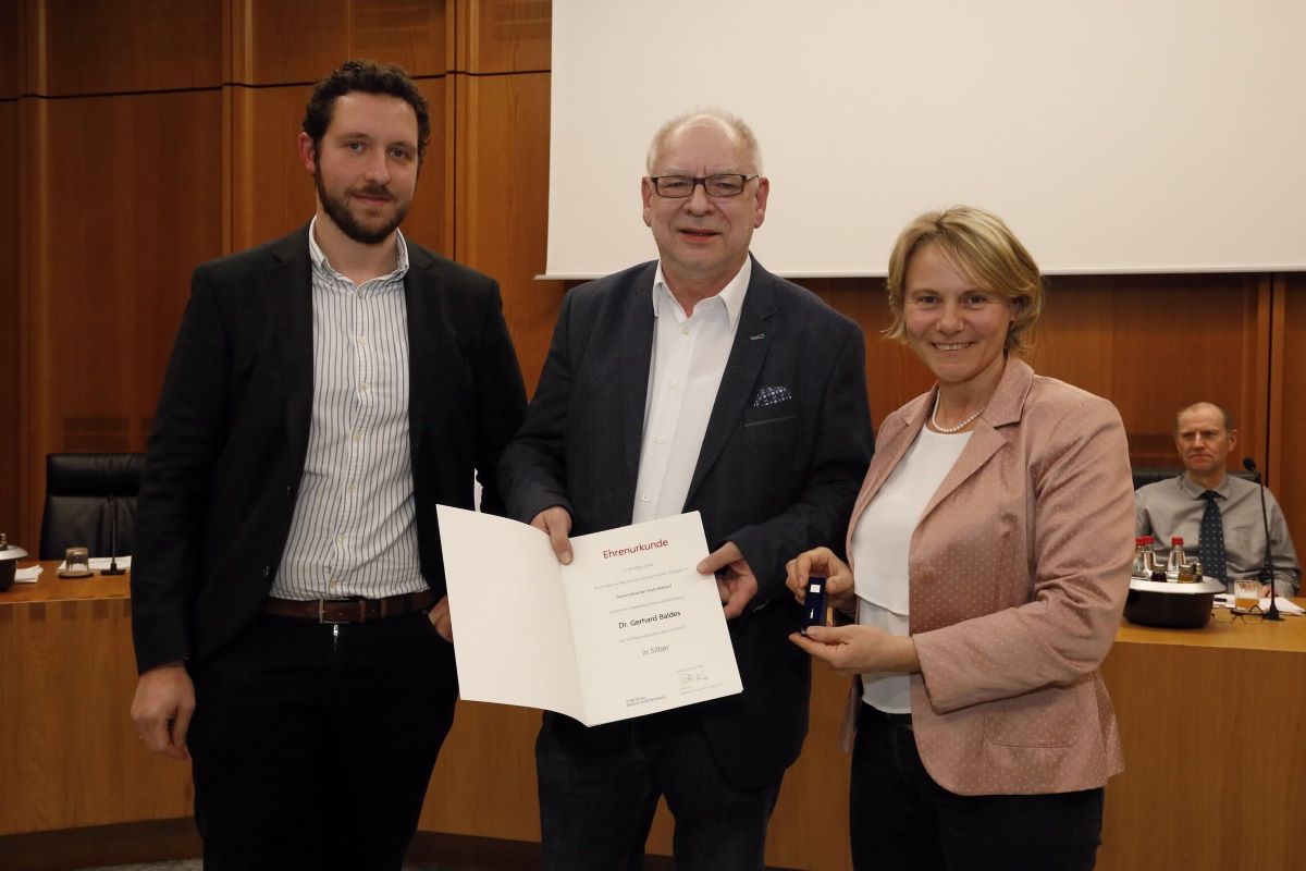 Ehrung des baden-württembergischen Städtetags für Stadtrat Dr. Gerhard Baldes