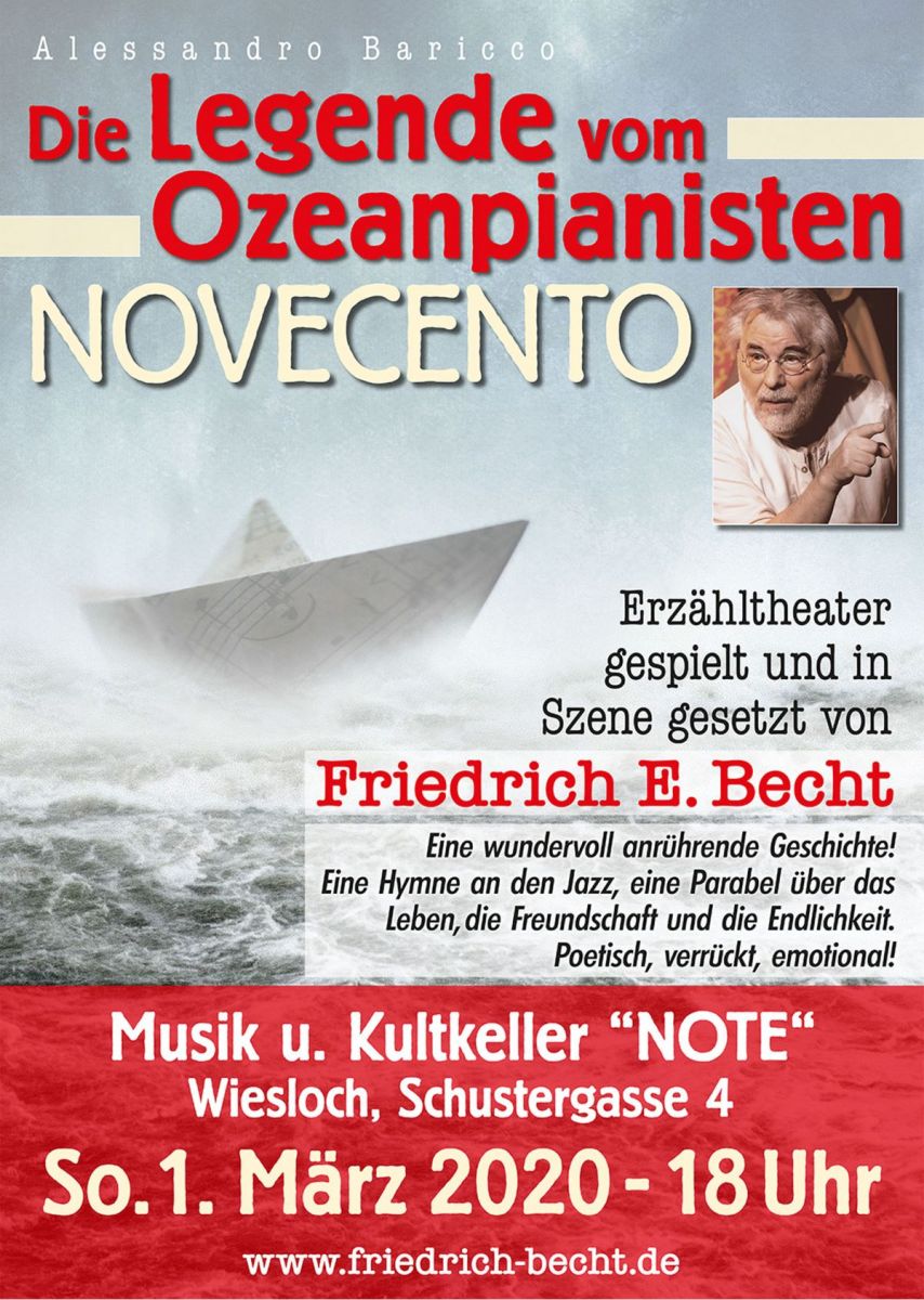 Novocento – Die Legende vom Ozeanpianisten am 1. März