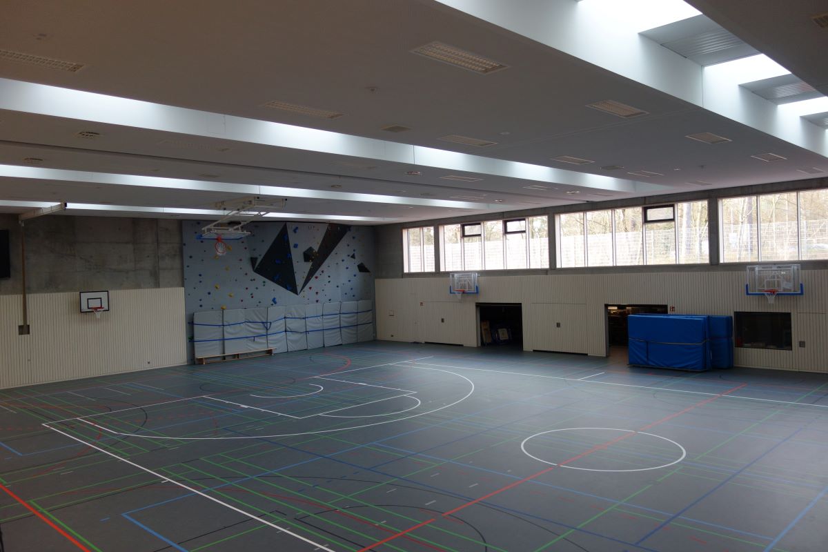 Die neue Sporthalle am Schulzentrum Walldorf ist fertig