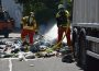 Mühlhausen: Müll im Müllwagen fing Feuer – Fahrer steuert auf Feuerwehrgelände