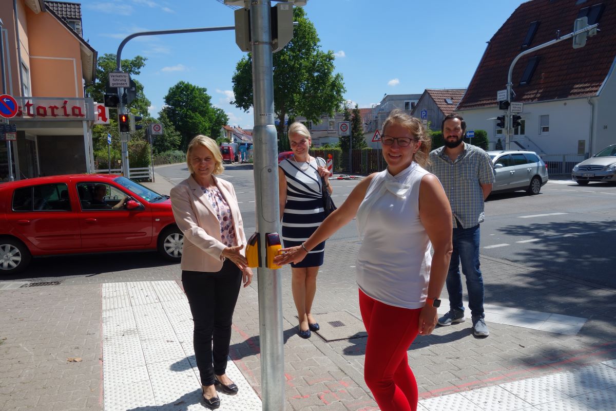 Walldorf: Inbetriebnahme einer neuen Ampelanlage