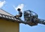 Wiesloch: Feuerwehr rückt zur Rettung eines Storches an