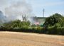 Wiesloch: Mehrere Gartenhütten in Vollbrand