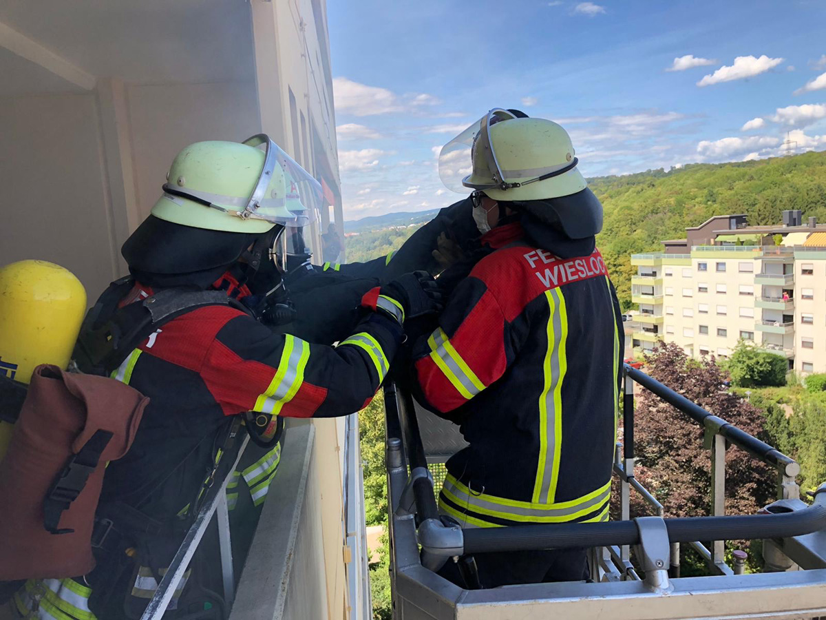 Feuerwehrübung am 25.07.2020 in der Barlachstraße 4