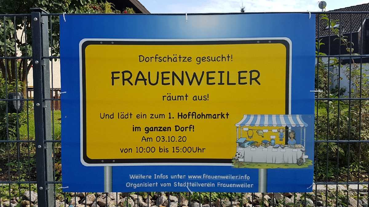 Schnäppchenjäger aufgepasst: 1. Dorf-Hofflohmarkt in ganz Frauenweiler