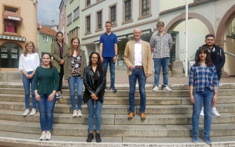Stadt Wiesloch begrüßt neue Auszubildende 2020