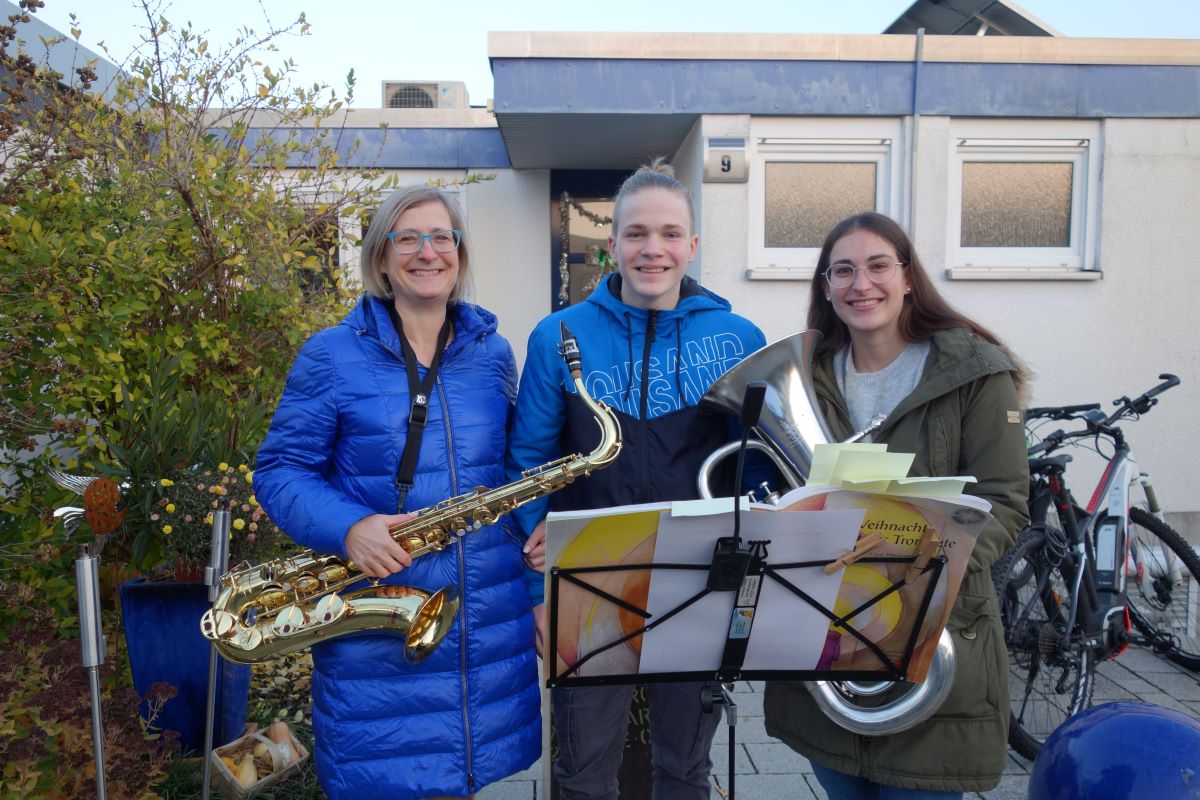 Die Stadtkapelle Walldorf spielt an den Adventssonntagen