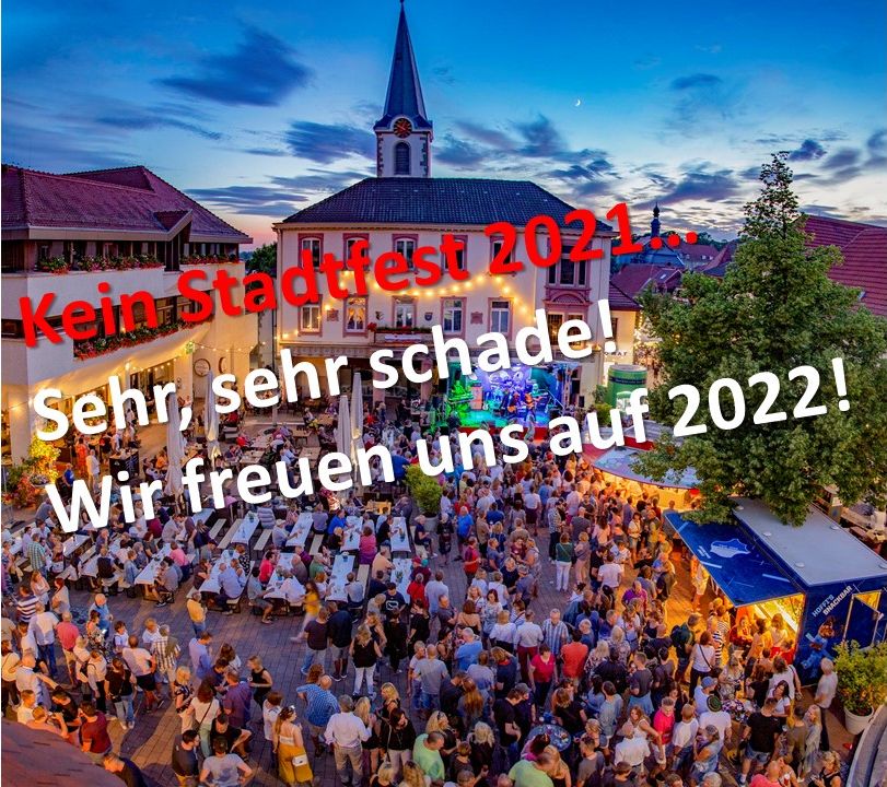 Kein Stadtfest 2021 in Wiesloch