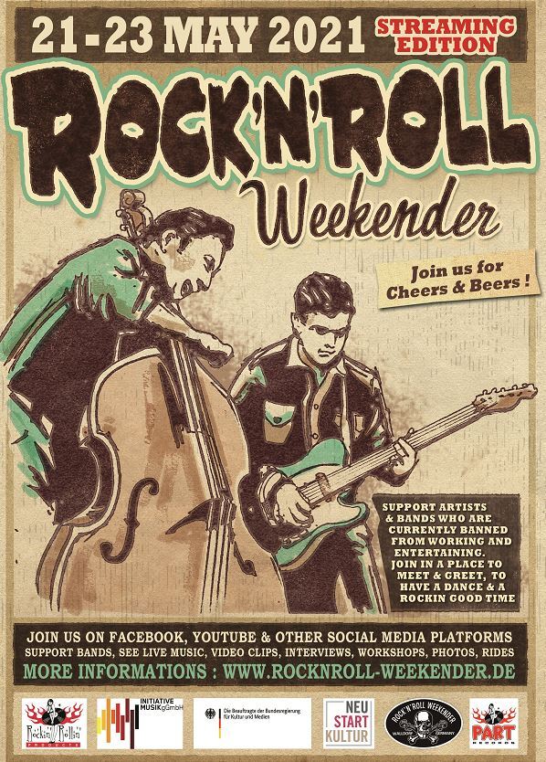 Rock’n’Roll Weekender 2021 – online vom 21. bis 23. Mai