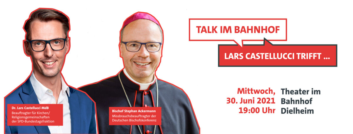 „Talk im Bahnhof – Lars Castellucci trifft…” Bischof Stephan Ackermann