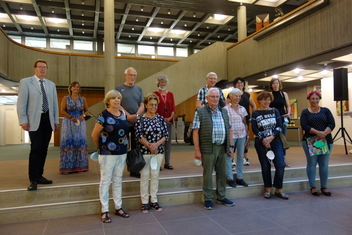 Finissage der Ausstellung der Künstlergruppe im Rathaus