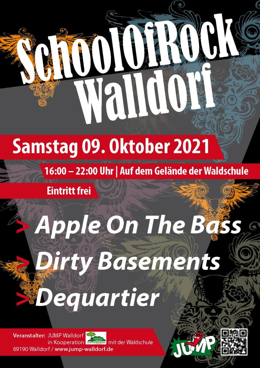 Heute, 9. Oktober:  „SchoolOfRock“ in der Waldschule Walldorf
