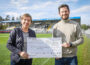 Spendenübergabe im Stadion: 15.250 Euro an das Hopp-Kindertumorzentrum Heidelberg (KiTZ) 