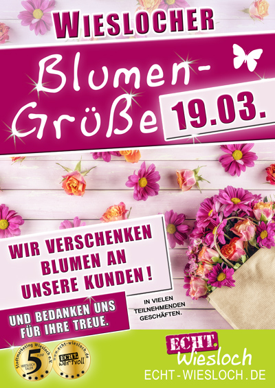 „Wieslocher Blumengrüße“ mit Benefiz-Live-Musik