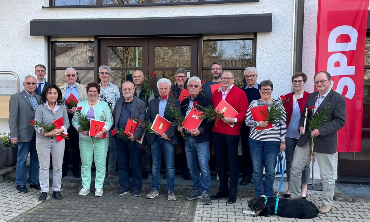 Ehrungen der “Ära Willy Brandt-Jahrgänge” bei der SPD Walldorf