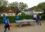 Die TischTennisGemeinschaft 1947 Walldorf (TTG) übergibt eine Outdoor-Tischtennisplatte an die Stadt Walldorf