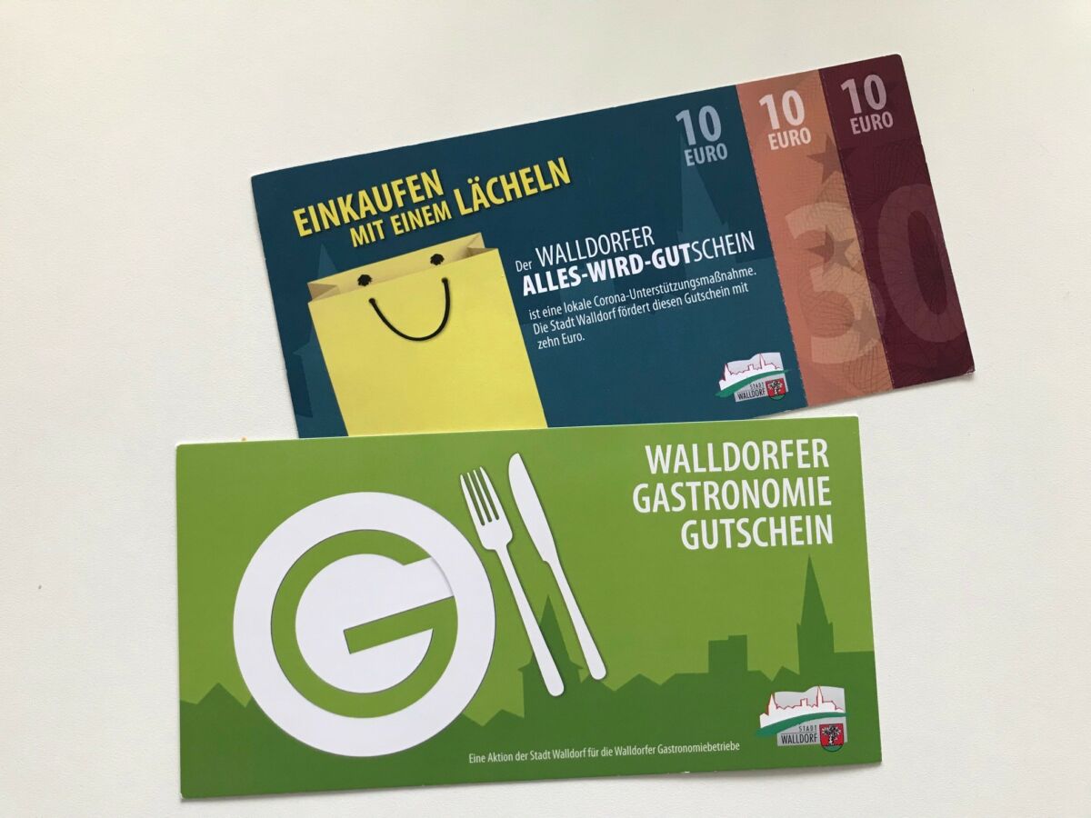 Walldorf: Jetzt noch „ALLES-WIRD-GUTscheine“ und Corona-Gastro-Gutscheine einlösen