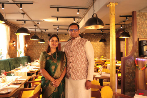 Chaithanya Chowdary und seine Frau Shiva Lakshmi Batta