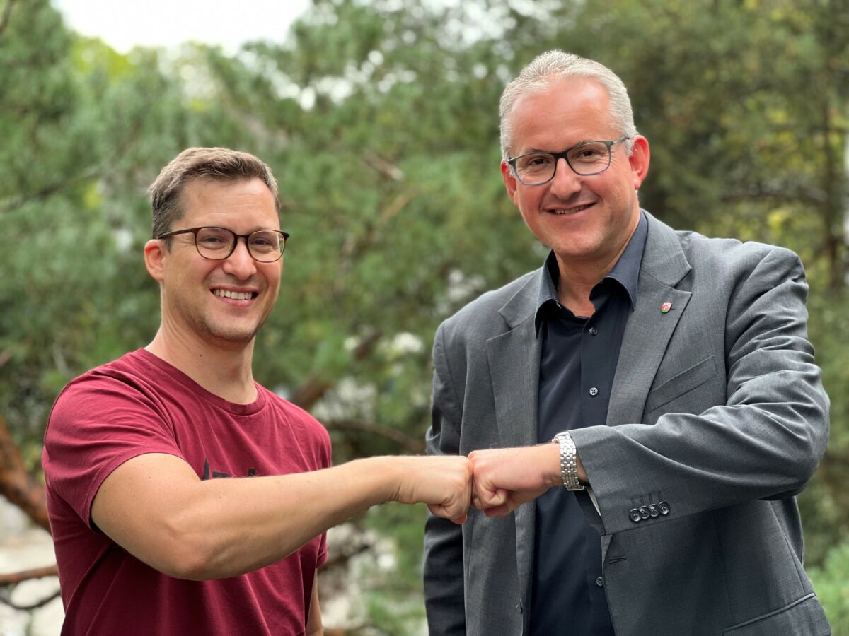 Vorsitzender der ADFC-Ortsgruppe Wiesloch-Walldorf zu Besuch beim Bürgermeister