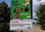 Neues Schild an der Hundewiese