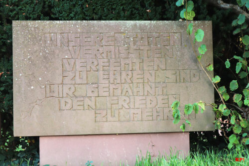 Kriegsmahnmal in Baiertal Alter Friedhof