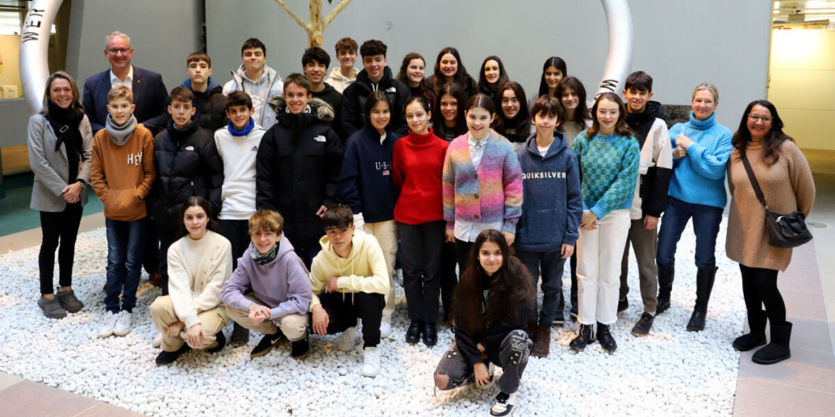 Austauschschüler aus La Coruna am Gymnasium Walldorf zu Besuch