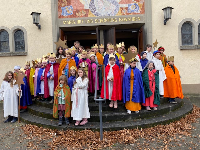 Sternsinger in Aktion: