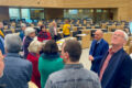 Demokratietour zu Daniel Borns Arbeitsplatz im Landtag