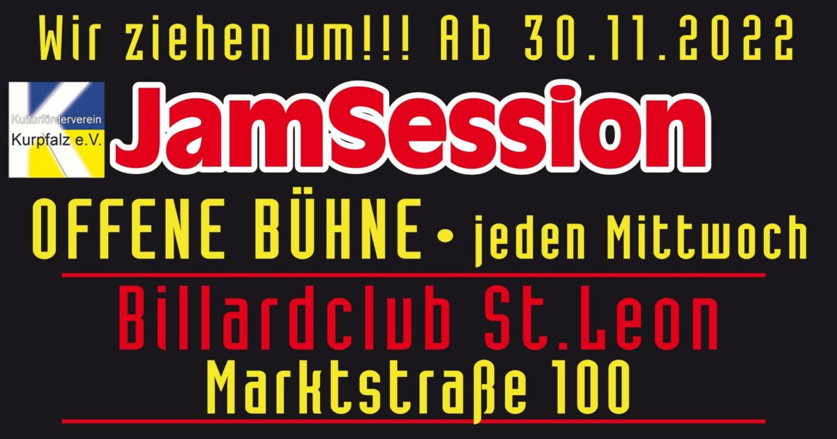 JamSession am Mittwoch 22. Februar 2023