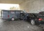 Hockenheim – Audi prallt gegen geparkten VW Transporter