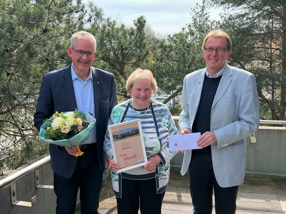 Auszeichnung für Heide Scholl wurde nachgeholt