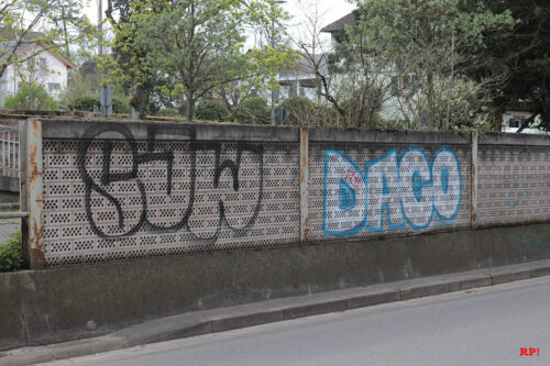 Illegale Graffiti in Wiesloch bei der Feuerwehr