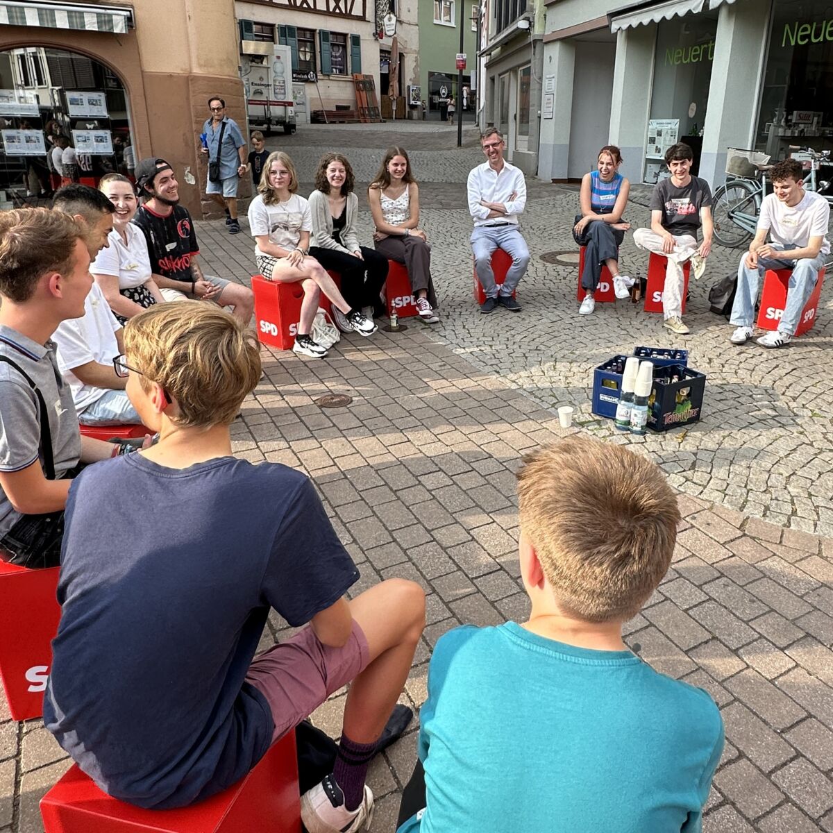 Pizza & Politik mit Lars Castellucci in St. Leon-Rot