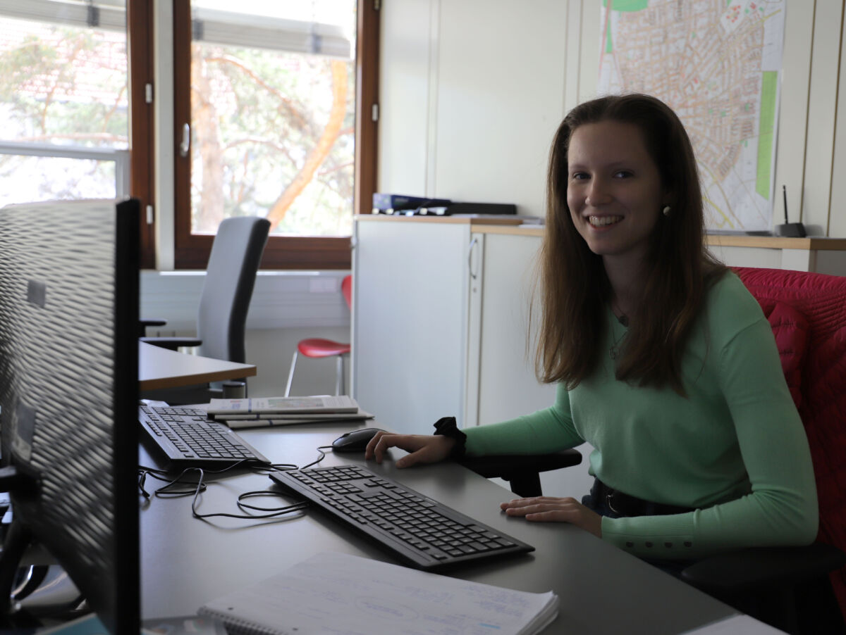 Studentin Siri Schröer absolviert ihre Praxisphasen in der Stadtverwaltung