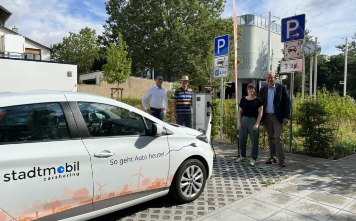 Walldorf: Elektrisches Carsharing-Auto steht bereit