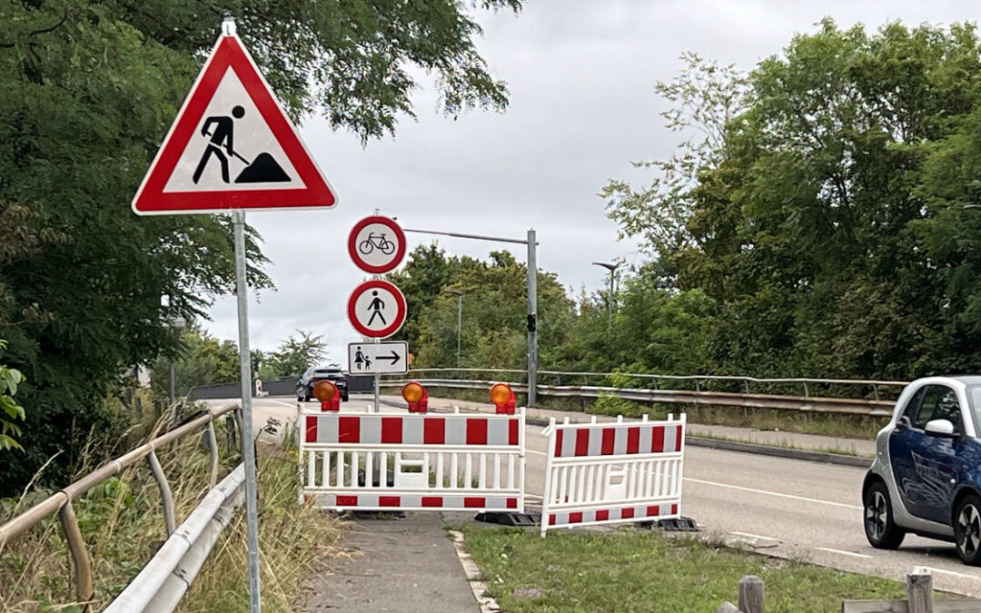 Start am 7. August – Brücke am Bahnhof aus Richtung Wiesloch gesperrt