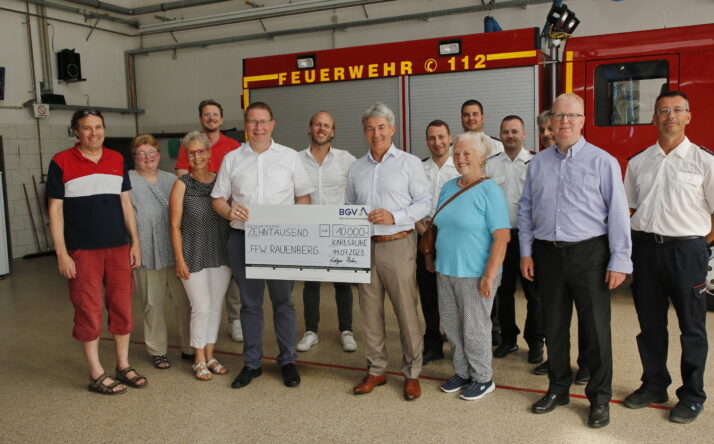 BGV unterstützt mit großzügiger Spende die freiwillige Feuerwehr Rauenberg