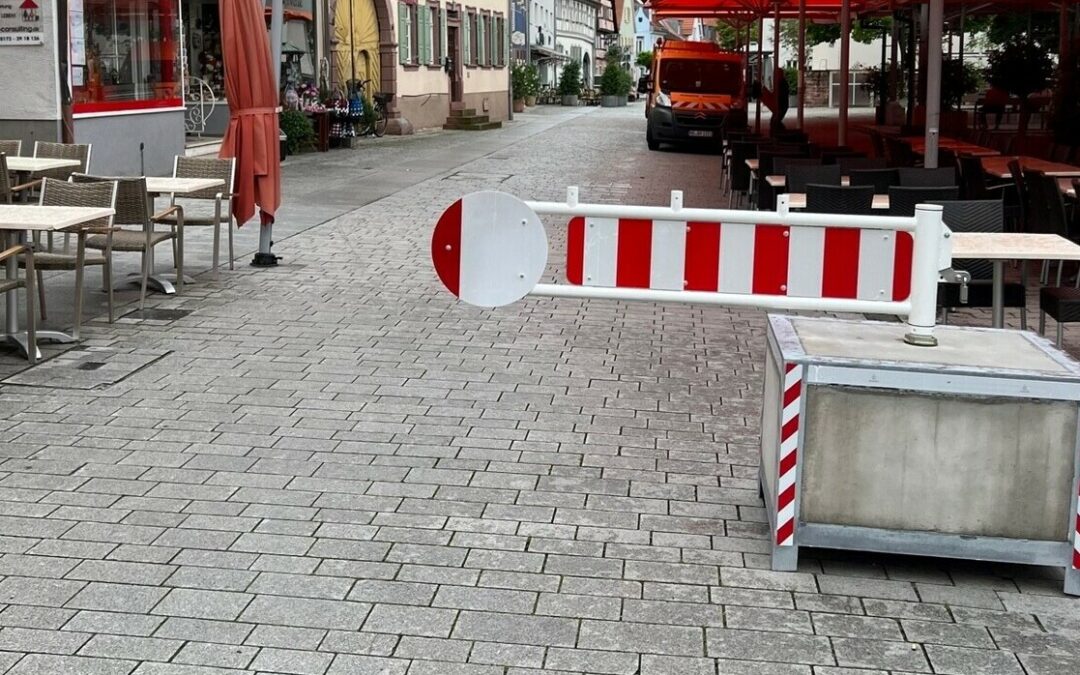Walldorf: Schranke in der Hauptstraße soll für mehr Schutz sorgen