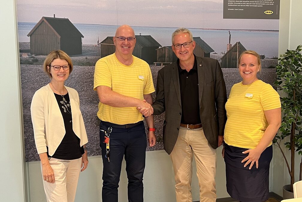Bürgermeister begrüßt neuen Market Manager von Ikea in Walldorf